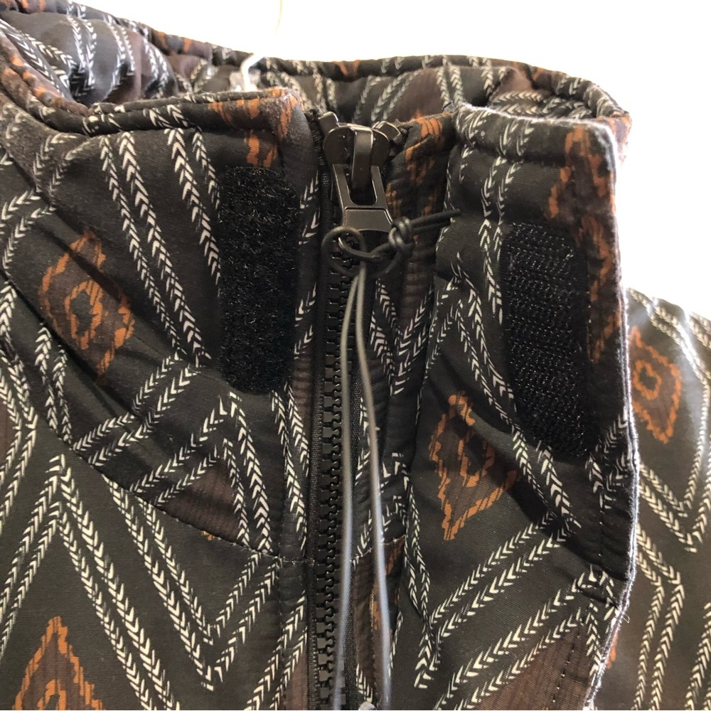 Zara Mens Colorblock Diamond Print Puffer Winter Jacket Size Large NEW - Picture 5 of 14